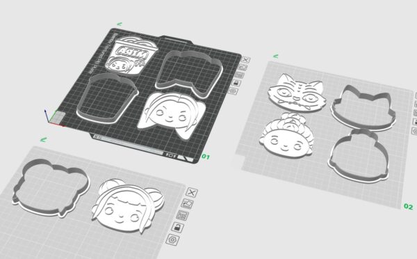 Demon Hunter Cookie Cutters STL – Digital Download