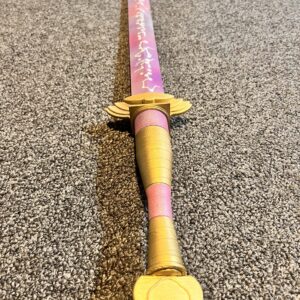 3D Printed example of the finished Rumi Sword as viewed from the bottom