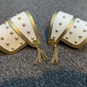 Zoey example painted shoulder pads