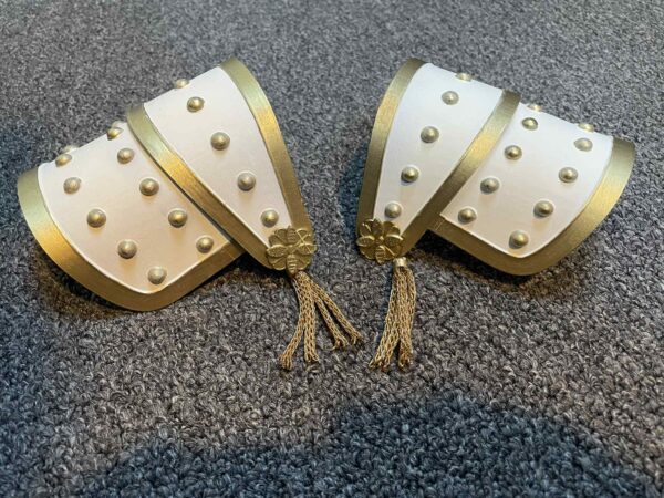 Zoey example painted shoulder pads