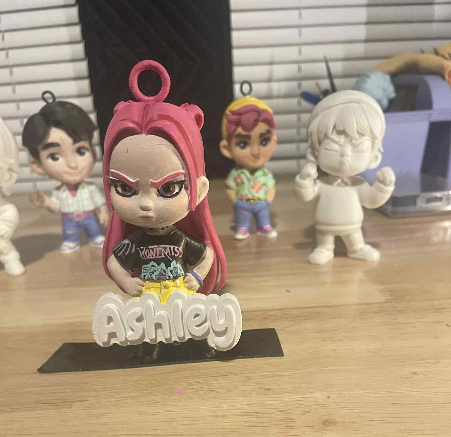 KPOP Demon Hunters White Paintable Craft Figurines - Image 2