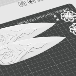 Zoey Throwing Knives (Pair) – K-Pop Demon Hunters (Unpainted, 3D Printed)